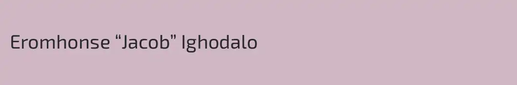 Eromhonse “Jacob” Ighodalo